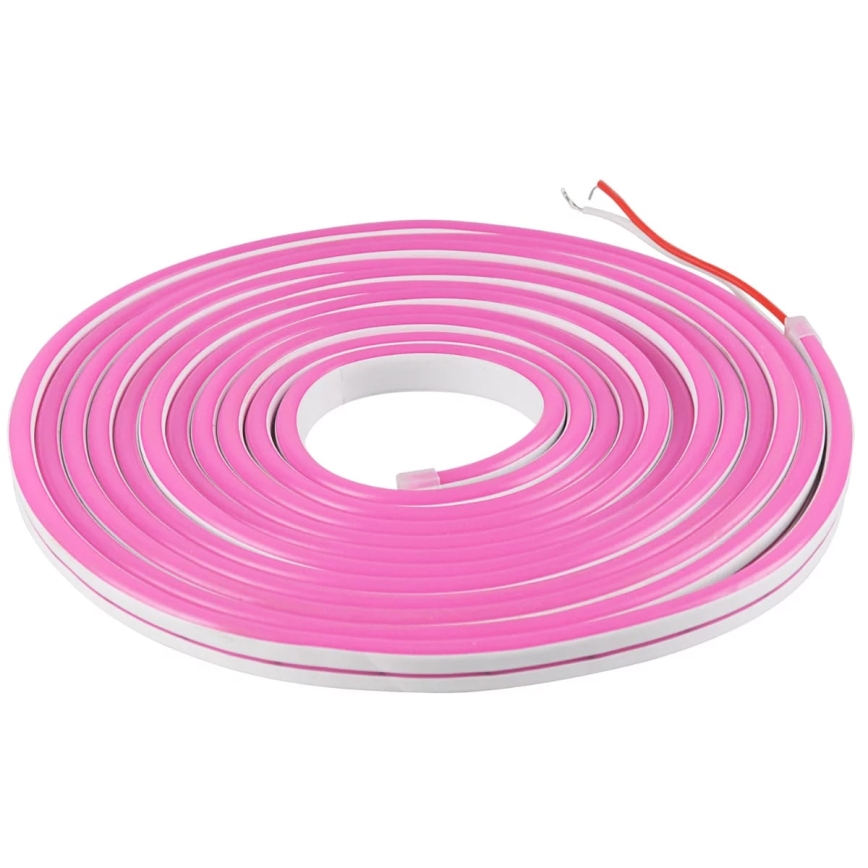 LED Pásek NEON 5 m LED/27W/12V IP65 růžová