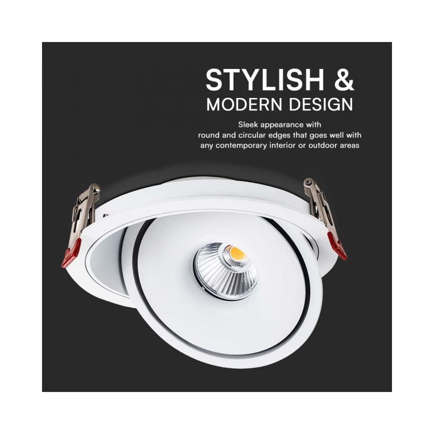 LED Podhledové bodové svítidlo LED/28W/230V 3000/4000/6400K pr. 20 cm bílá