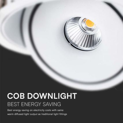 LED Podhledové bodové svítidlo LED/28W/230V 3000/4000/6400K pr. 20 cm bílá