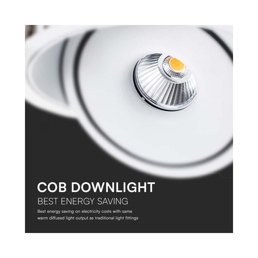 LED Podhledové bodové svítidlo LED/28W/230V 3000/4000/6400K pr. 20 cm bílá
