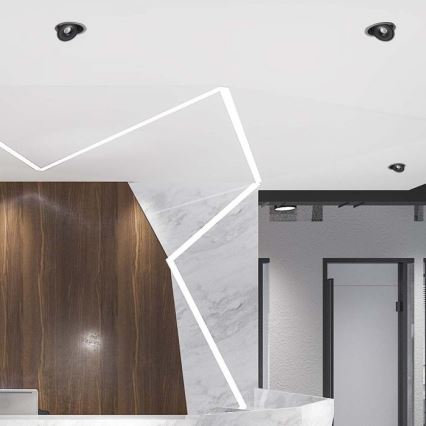 LED Podhledové bodové svítidlo LED/28W/230V 3000/4000/6400K pr. 20 cm černá