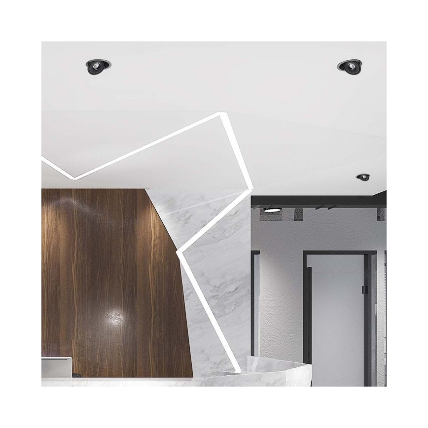 LED Podhledové bodové svítidlo LED/28W/230V 3000/4000/6400K pr. 20 cm černá
