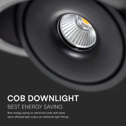 LED Podhledové bodové svítidlo LED/28W/230V 3000/4000/6400K pr. 20 cm černá
