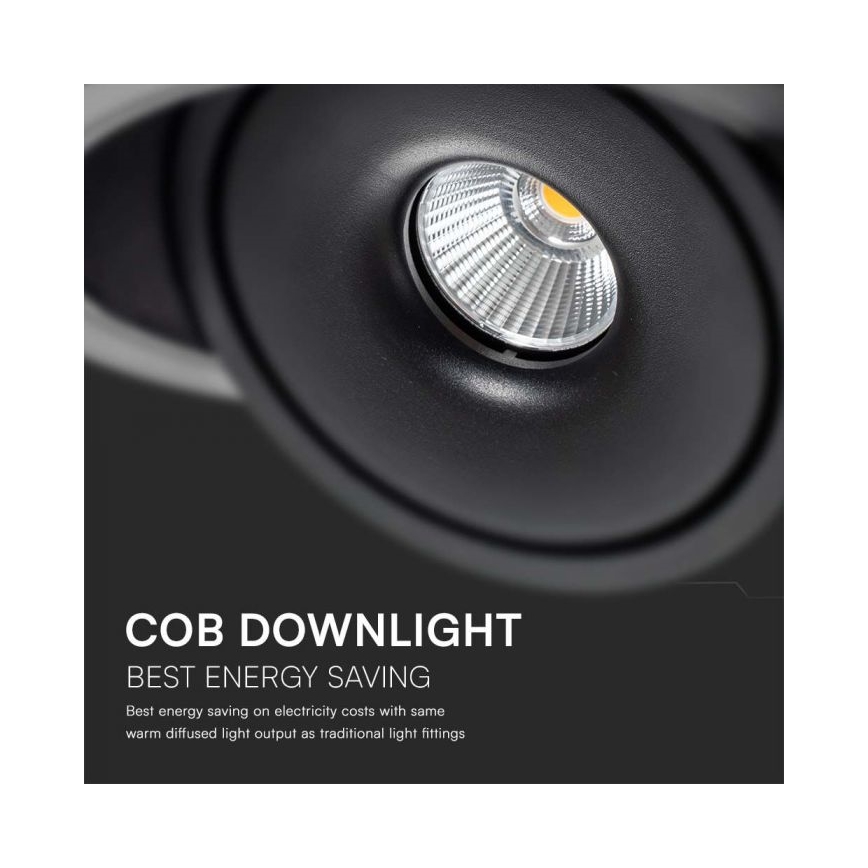LED Podhledové bodové svítidlo LED/28W/230V 3000/4000/6400K pr. 20 cm černá