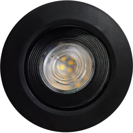 LED Podhledové/přisazené bodové svítidlo 2v1 LED/5W/230V 4200K pr. 9,3 cm černá