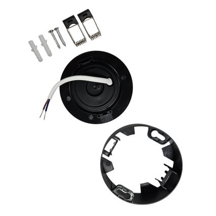 LED Podhledové/přisazené bodové svítidlo 2v1 LED/5W/230V 4200K pr. 9,3 cm černá