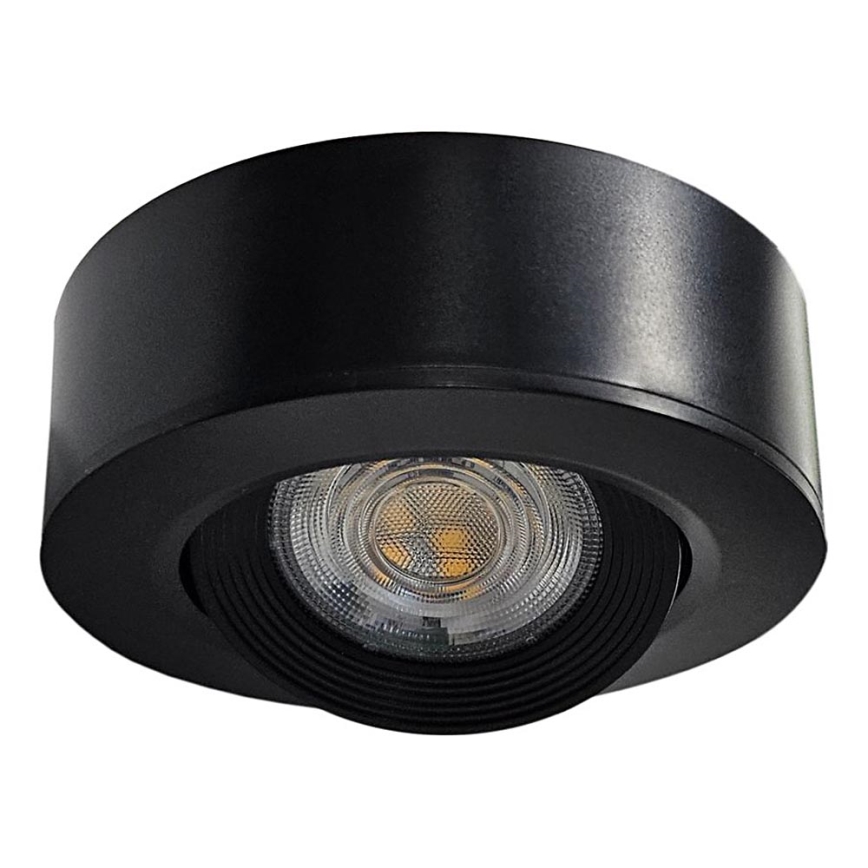 LED Podhledové/přisazené bodové svítidlo 2v1 LED/5W/230V 4200K pr. 9,3 cm černá