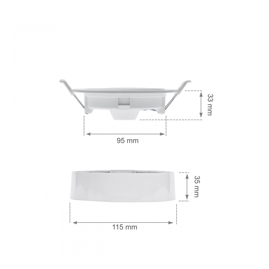 LED Podhledové svítidlo ALGINE 2v1 LED/6W/230V 4000K bílá