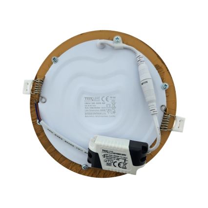 LED Podhledové svítidlo CIRCLE LED/12W/230V 4200K pr. 16,7 cm hnědá