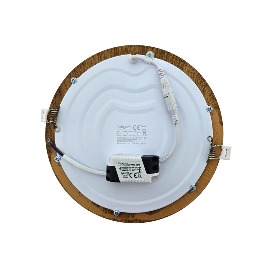 LED Podhledové svítidlo CIRCLE LED/18W/230V 4200K pr. 22 cm hnědá