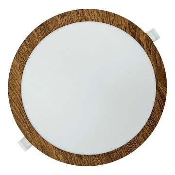 LED Podhledové svítidlo CIRCLE LED/24W/230V 4200K pr. 29,6 cm hnědá