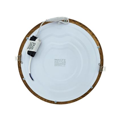 LED Podhledové svítidlo CIRCLE LED/24W/230V 4200K pr. 29,6 cm hnědá
