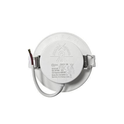 LED Podhledové svítidlo CIRCLE LED/3W/230V 4000K pr. 9 cm bílá