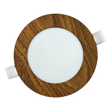 LED Podhledové svítidlo CIRCLE LED/6W/230V 4200K pr. 11,8 cm hnědá