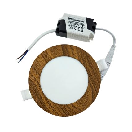 LED Podhledové svítidlo CIRCLE LED/6W/230V 4200K pr. 11,8 cm hnědá
