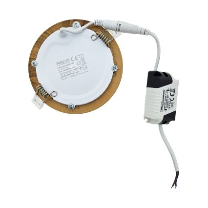LED Podhledové svítidlo CIRCLE LED/6W/230V 4200K pr. 11,8 cm hnědá