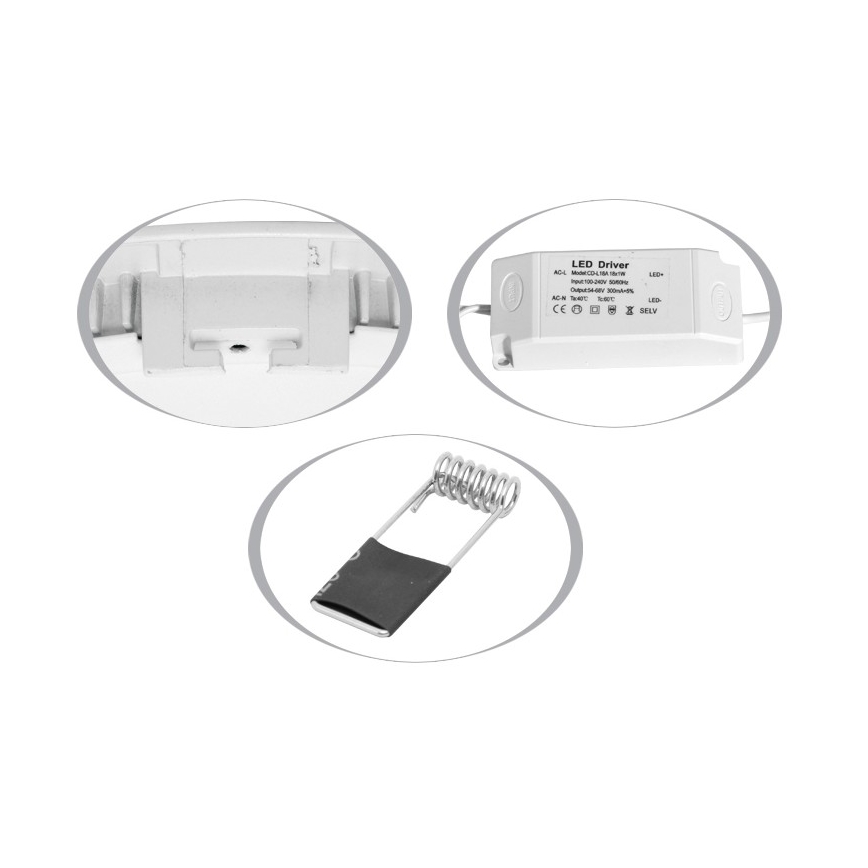 LED Koupelnové podhledové svítidlo LADA LED/6W/230V 2700K IP44