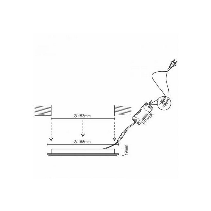 LED Podhledové svítidlo LED/12W/230V