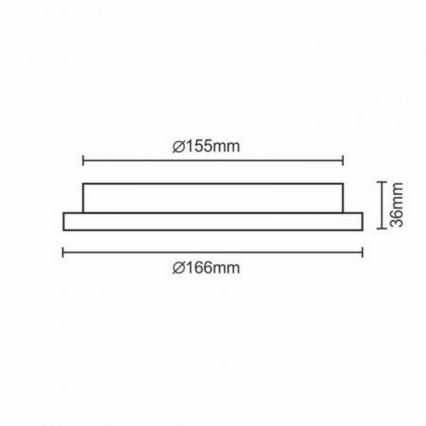 LED Podhledové svítidlo LED/12W/230V IP40