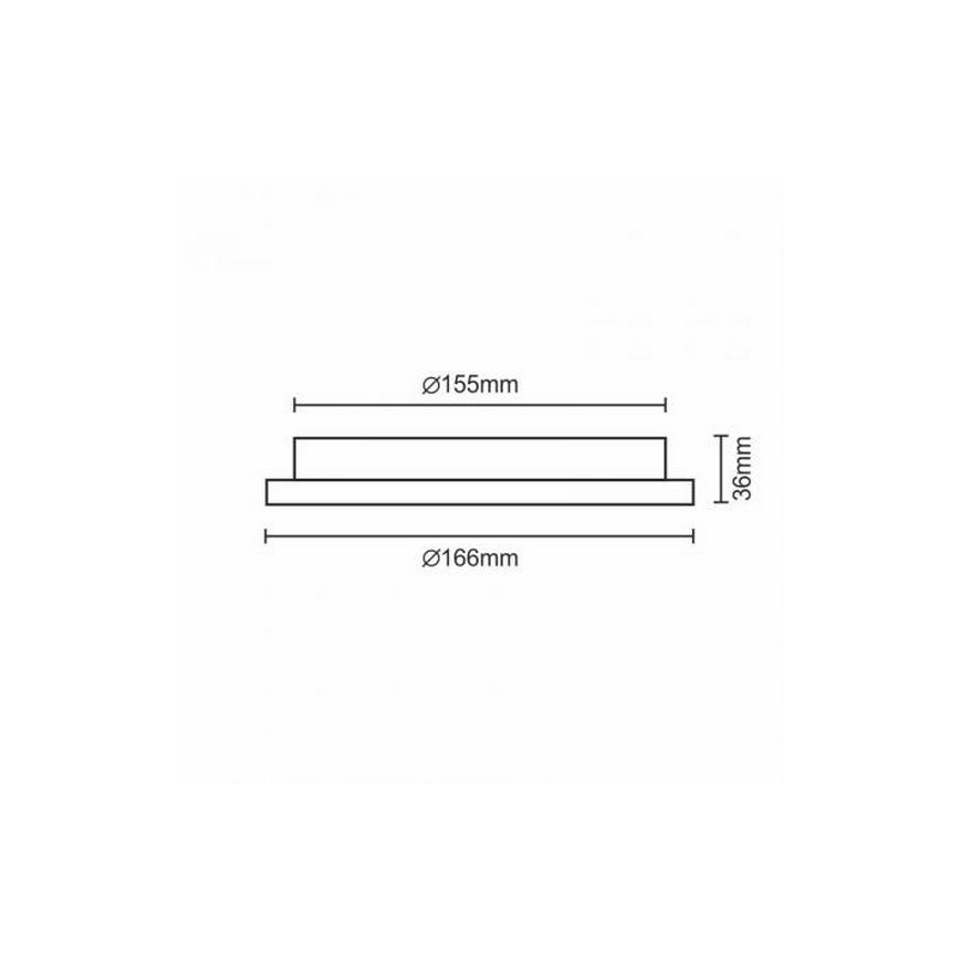 LED Podhledové svítidlo LED/12W/230V IP40