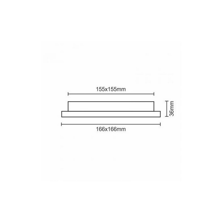 LED Podhledové svítidlo LED/12W/230V IP40