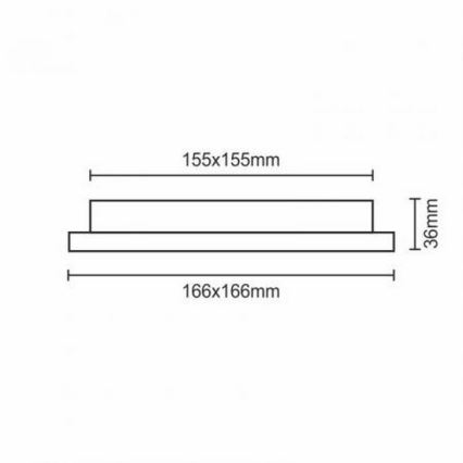 LED Podhledové svítidlo LED/12W/230V IP40