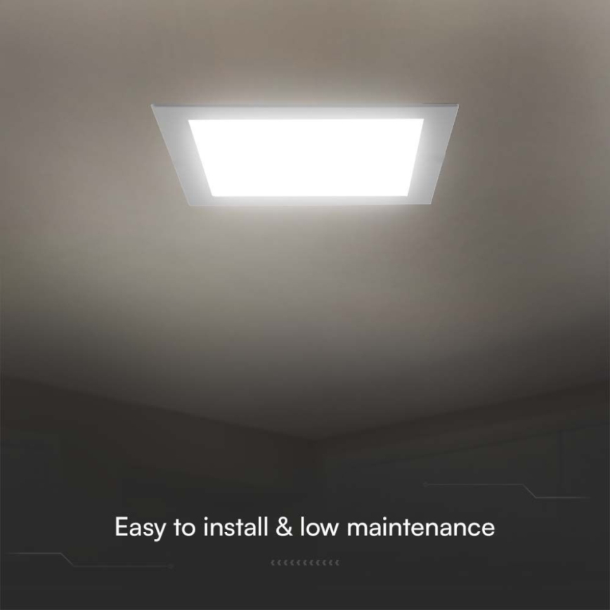 LED Podhledové svítidlo LED/18W/230V 22x22 cm 4000K bílá