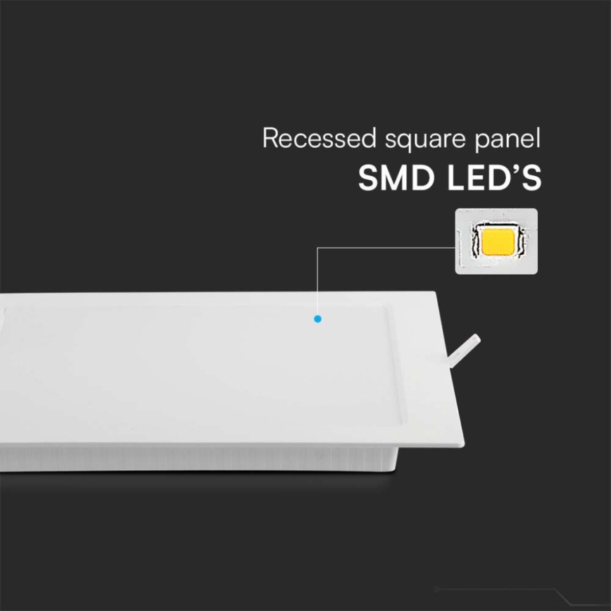 LED Podhledové svítidlo LED/18W/230V 22x22 cm 4000K bílá
