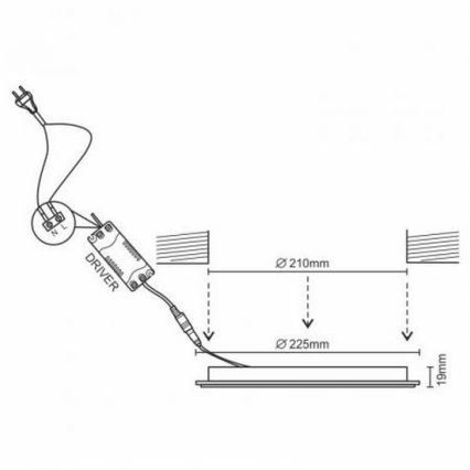 LED Podhledové svítidlo LED/18W/230V