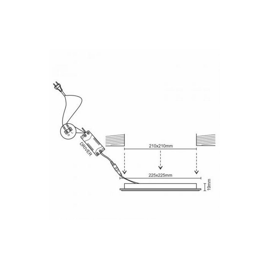 LED Podhledové svítidlo LED/18W/230V
