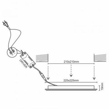 LED Podhledové svítidlo LED/18W/230V