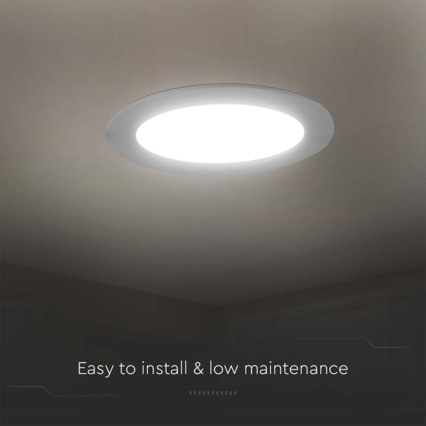 LED Podhledové svítidlo LED/18W/230V pr. 22 cm 4000K bílá