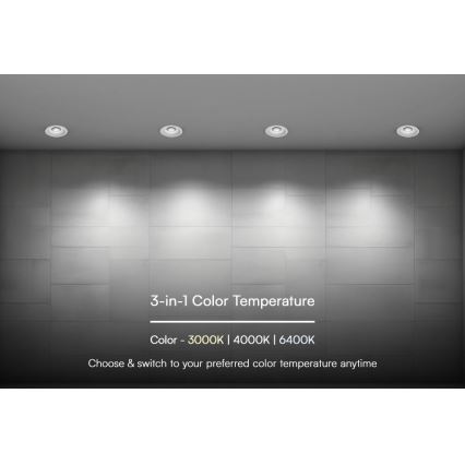 LED Podhledové svítidlo LED/24W/230V 3000/4000/6400K ø 13,5 cm bílá