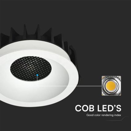 LED Podhledové svítidlo LED/24W/230V 3000/4000/6400K ø 13,5 cm bílá
