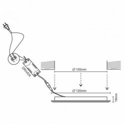 LED Podhledové svítidlo LED/6W/230V