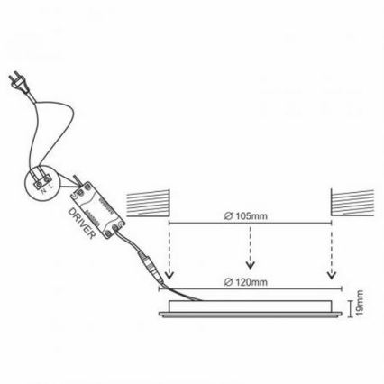 LED Podhledové svítidlo LED/6W/230V