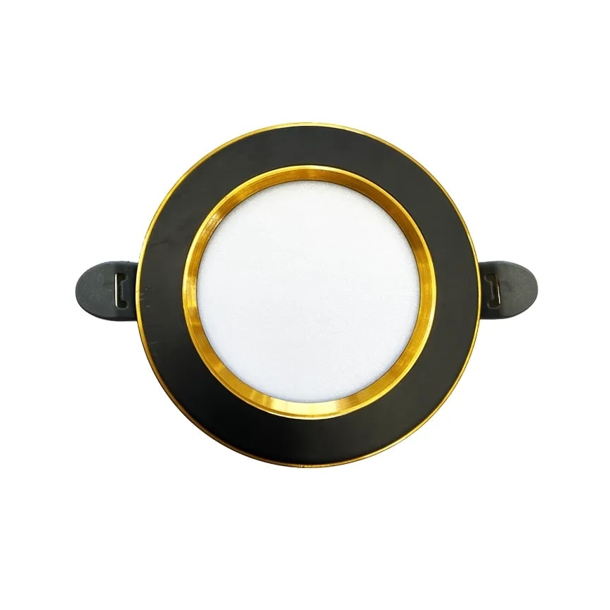LED Podhledové svítidlo LED/7,5W/230V 4000K černá/zlatá