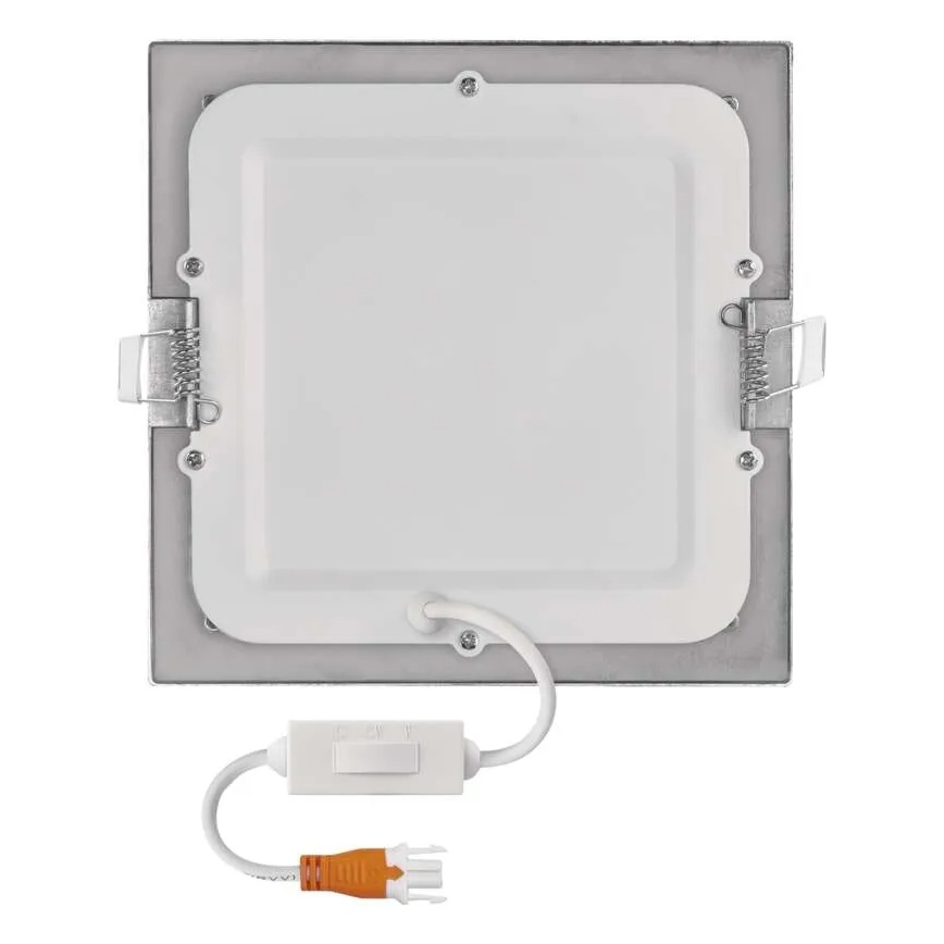 LED Podhledové svítidlo NEXXO LED/12,5W/230V 3000/3500/4000K stříbrná 17x17 cm