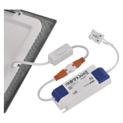 LED Podhledové svítidlo NEXXO LED/18W/230V 3000/3500/4000K stříbrná 22,5x22,5 cm