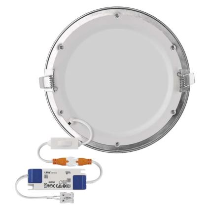 LED Podhledové svítidlo NEXXO LED/18W/230V 3000/3500/4000K stříbrná pr. 22,5 cm
