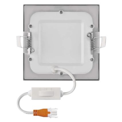 LED Podhledové svítidlo NEXXO LED/7W/230V 3000/3500/4000K stříbrná 12x12 cm