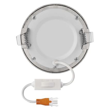 LED Podhledové svítidlo NEXXO LED/7W/230V 3000/3500/4000K stříbrná pr. 12 cm