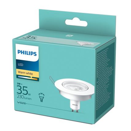 LED Podhledové svítidlo Philips 1xGU10/3W/230V 2700K