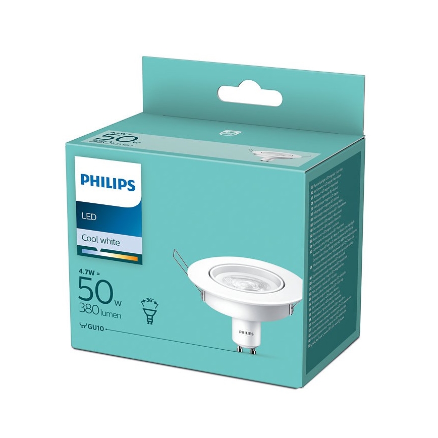 LED Podhledové svítidlo Philips 1xGU10/4,7W/230V 4000K