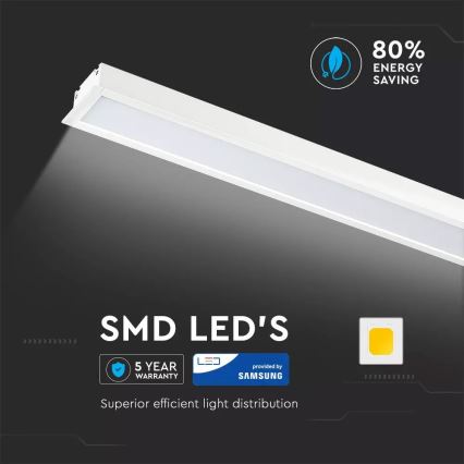 LED Podhledové svítidlo SAMSUNG CHIP 1xLED/40W/230V 4000K bílá