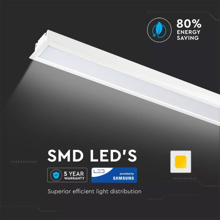 LED Podhledové svítidlo SAMSUNG CHIP 1xLED/40W/230V 4000K bílá