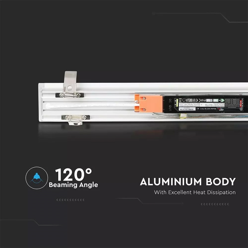 LED Podhledové svítidlo SAMSUNG CHIP 1xLED/40W/230V 4000K bílá