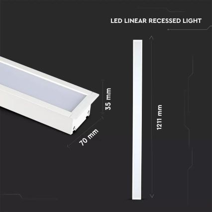 LED Podhledové svítidlo SAMSUNG CHIP 1xLED/40W/230V 4000K bílá