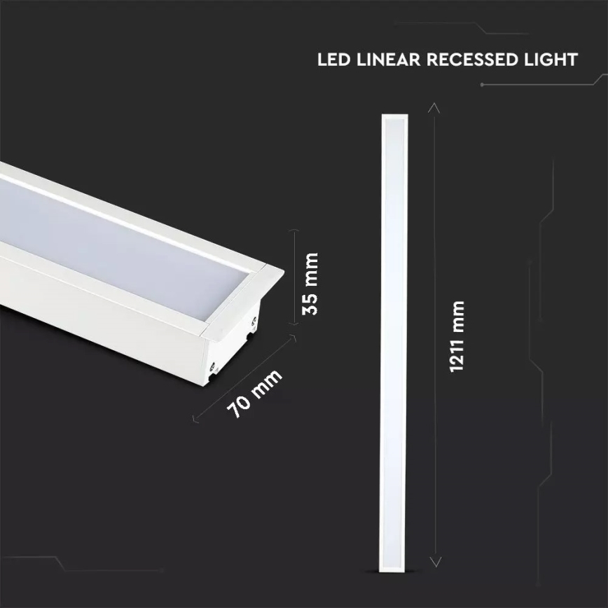 LED Podhledové svítidlo SAMSUNG CHIP 1xLED/40W/230V 4000K bílá