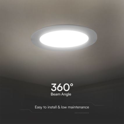 LED Podhledové svítidlo SAMSUNG CHIP LED/18W/230V 6500K pr. 22 cm bílá